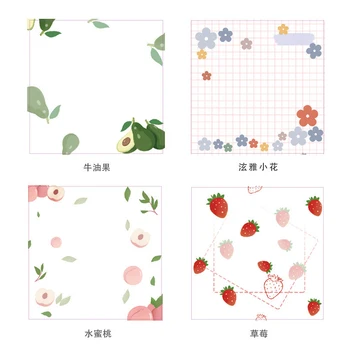 80buc/pachet Kawaii Florale Proaspete Planificator de Hârtie Autocolante coreean Note Lipicioase Papetărie Drăguț Material Escolar Papeleria Estetice