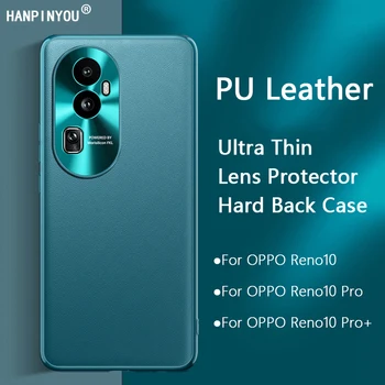 De lux Ultra Subțire Plin Capac Caz Telefon din Piele Pentru OPPO Reno10 Pro Plus de Greu Spate aparat de Fotografiat Lentilă Protector Bara de protectie Moale TPU Coajă
