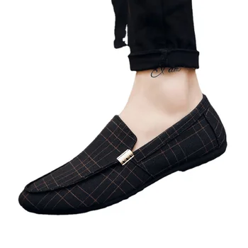 Barbati Pantofi de Moda Mocasini Respirabil Panza Adidași Bărbați Slip-On Pantofi Casual Confortabil Moale, Non-alunecare de Conducere Apartamente Negru Gri