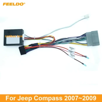 FEELDO Car Audio 16PIN Android Cablu Adaptor Cu Canbus Cutie Pentru Jeep Compass 07~09 Radio Cablaj