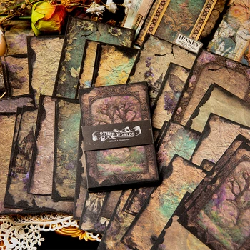 50Sheets Material Hârtie de Arta Retro Fantezie DIY Decorare Școală Scris Tampoane Album Consumabile Materiale Memo pad 130*90 MM