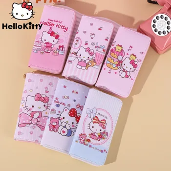 Sanrio Hello Kitty Fashion Portofele Desene Animate Imprimate Student Drăguț Fermoar, Poșete Y2k Fata Estetice Femei De Saci De Buzunar Card Titularii