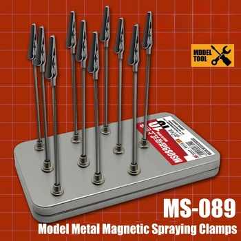 MS089 Model de Metal Magnetic Pulverizare Cleme Clip cu Cutie de Depozitare Model de Unelte pentru Vopsire, pentru Modelul Militar Hobby BRICOLAJ Set de scule